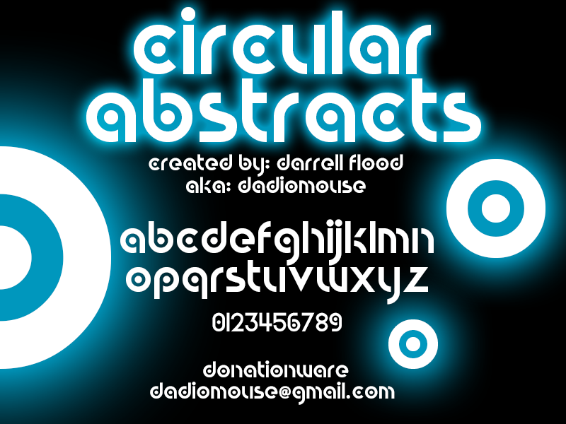 Circular Abstracts Font / Sans Serif - FontPlanet