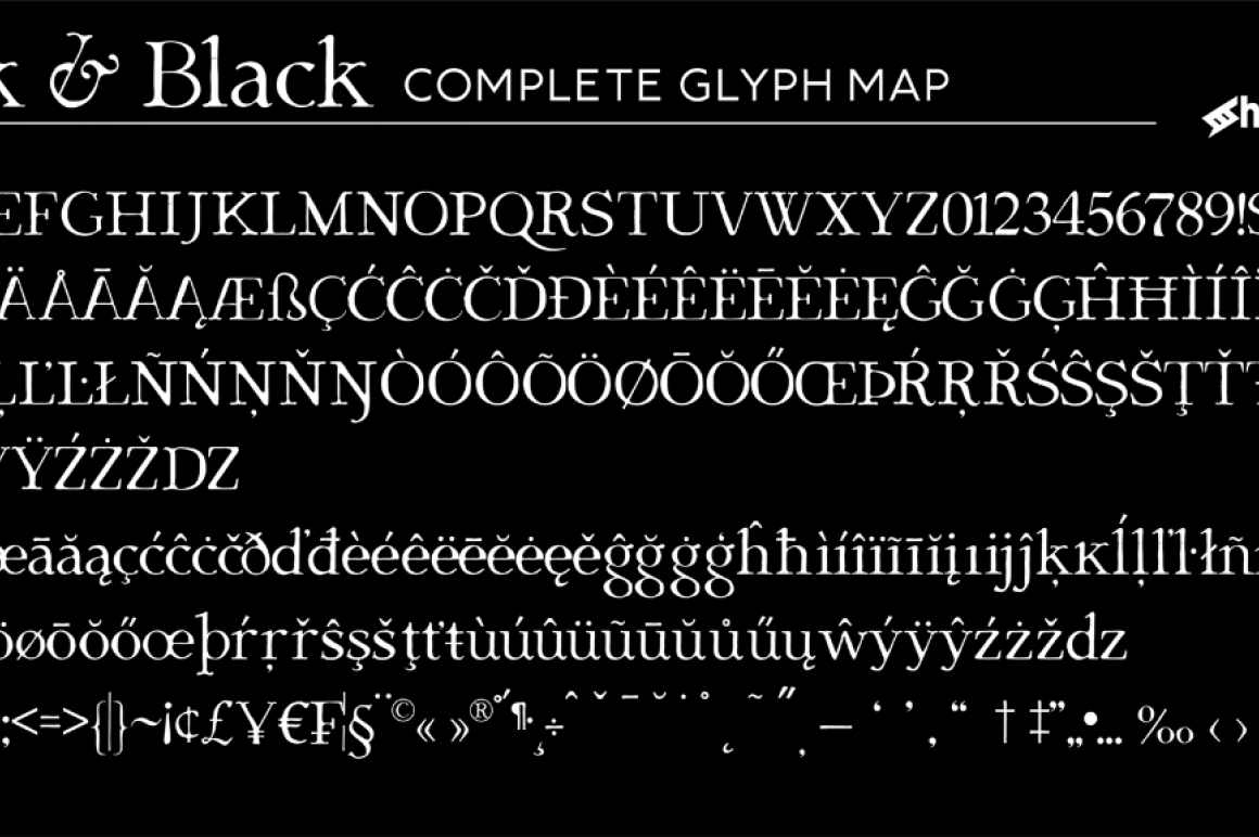 Dark & Black / Serif - FontPlanet