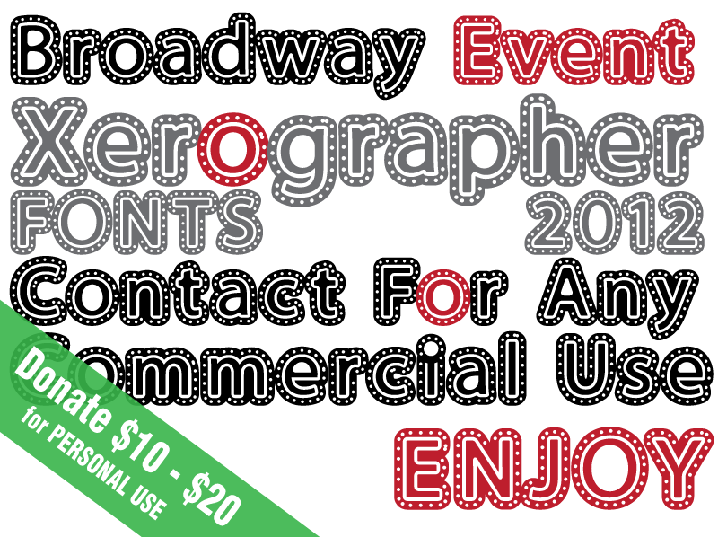 Script Font For Event Program Broadway Event Font / Sans Serif - FontPlanet