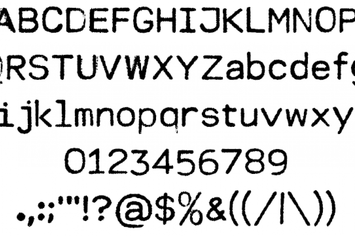 MODERN TYPEWRITER / Serif - FontPlanet