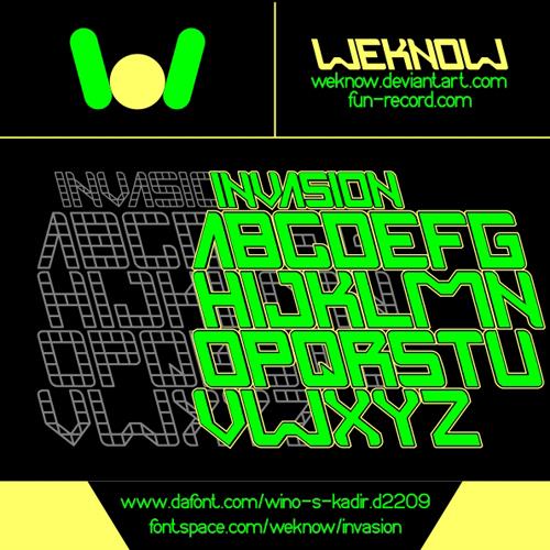 Invasion / Display - FontPlanet