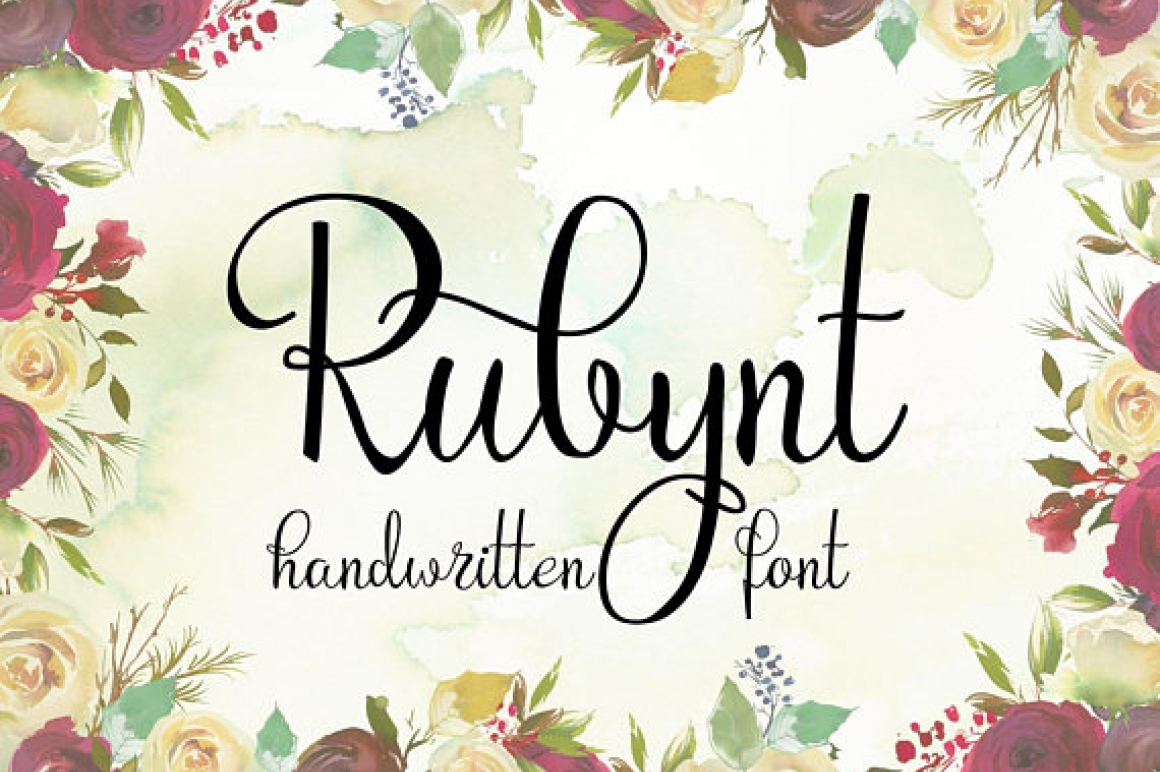 Rubynt Font / Handwriting - FontPlanet