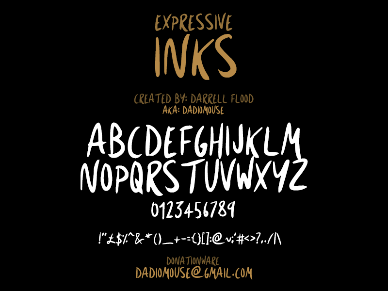 Expressive Inks Font / Handwriting - FontPlanet