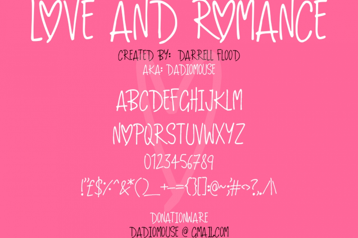 Love And Romance Font / Handwriting - FontPlanet