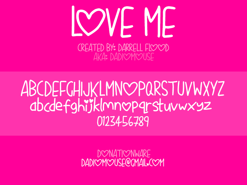 Love Me Font / Handwriting - FontPlanet